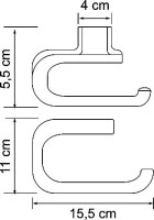 Держатель туалетной бумаги Wasserkraft Kammel K-8396