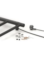 Полотенцесушитель электрический Стилье Формат 27 31528-8040 80x45 см, подключение справа, скрытое подключение справа, матовый черный, лесенка