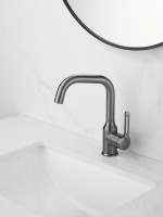 Смеситель для раковины Haiba HB10825-3 оружейная сталь