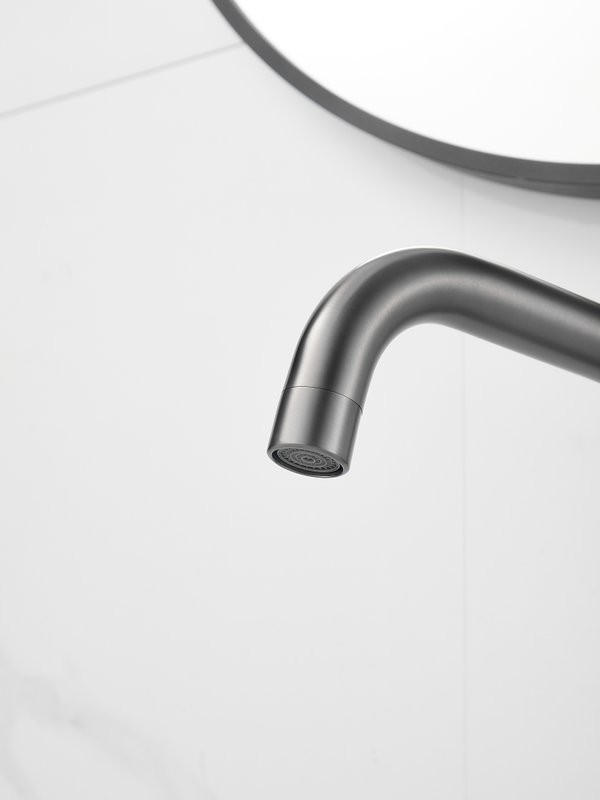 Смеситель для раковины Haiba HB10825-3 оружейная сталь