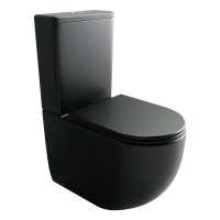 Унитаз-компакт напольный Ceramicanova Metropol CN4001TMB смыв торнадо, матовый черный