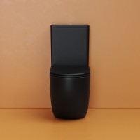 Унитаз-компакт напольный Ceramicanova Metropol CN4001TMB смыв торнадо, матовый черный