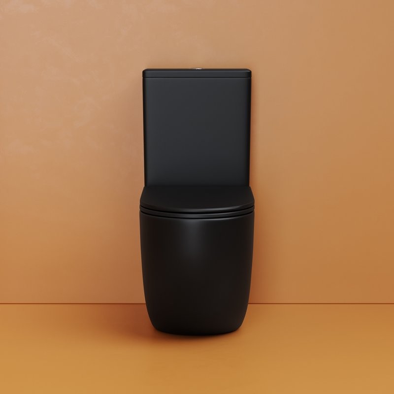 Унитаз-компакт напольный Ceramicanova Metropol CN4001TMB смыв торнадо, матовый черный