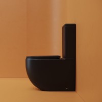 Унитаз-компакт напольный Ceramicanova Metropol CN4001TMB смыв торнадо, матовый черный