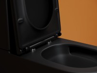 Унитаз-компакт напольный Ceramicanova Metropol CN4001TMB смыв торнадо, матовый черный