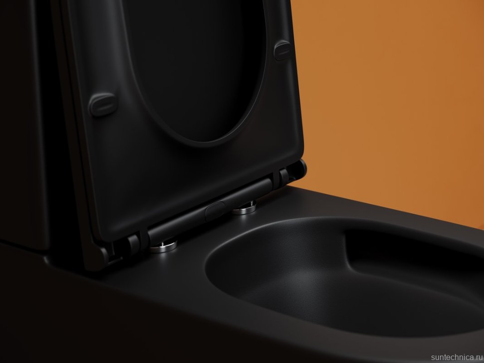 Унитаз-компакт напольный Ceramicanova Metropol CN4001TMB смыв торнадо, матовый черный