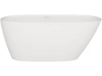 Ванна из искусственного камня Salini Sofia S-Stone 150x75 см, отдельностоящая, матовая белая, овальная, с донным клапаном