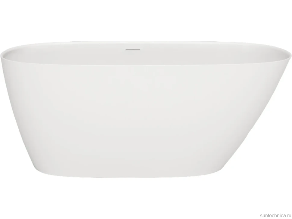 Ванна из искусственного камня Salini Sofia S-Stone 150x75 см, отдельностоящая, матовая белая, овальная, с донным клапаном