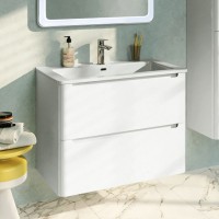 Тумба с раковиной IDDIS Edifice 80 подвесная, белая