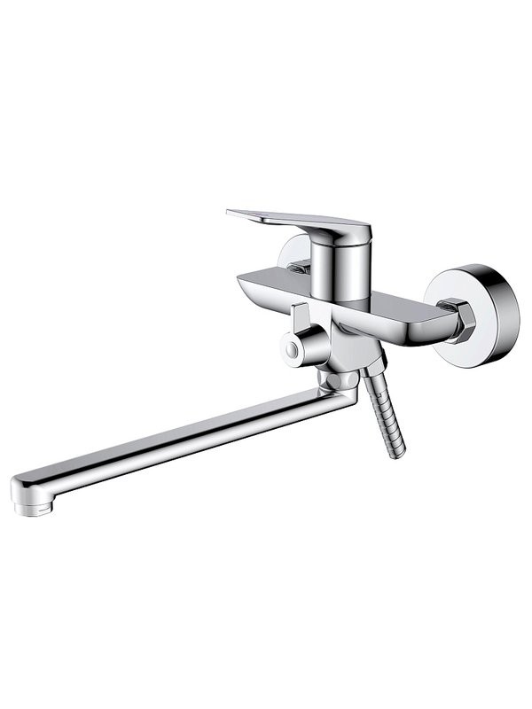 Смеситель с длинным изливом для ванны AZARIO Lursy AZ-K1749 хром