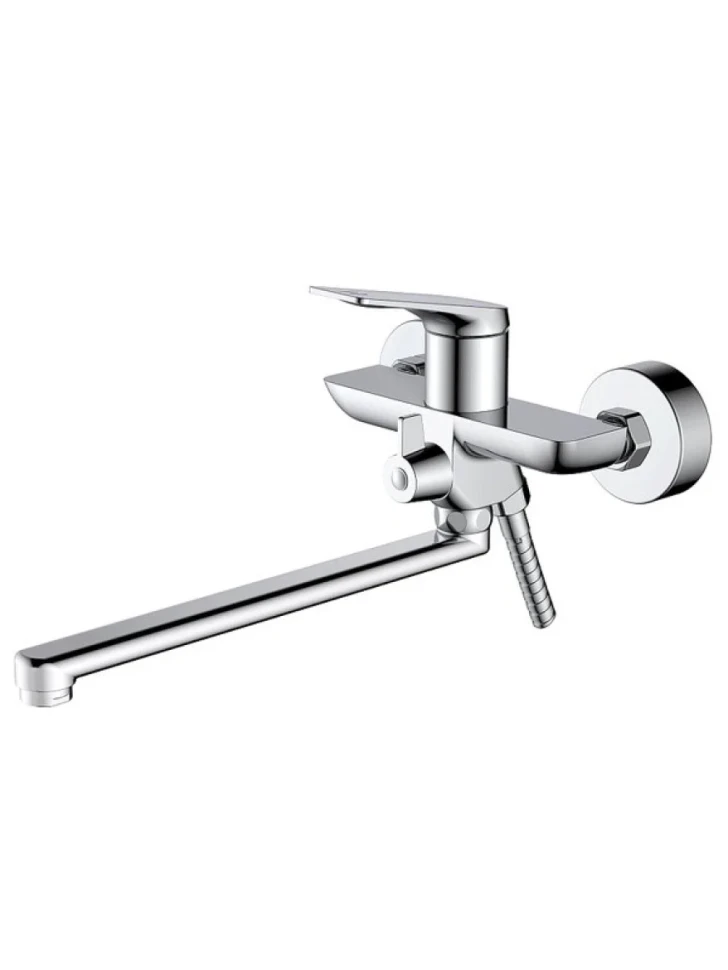 Смеситель с длинным изливом для ванны AZARIO Lursy AZ-K1749 хром
