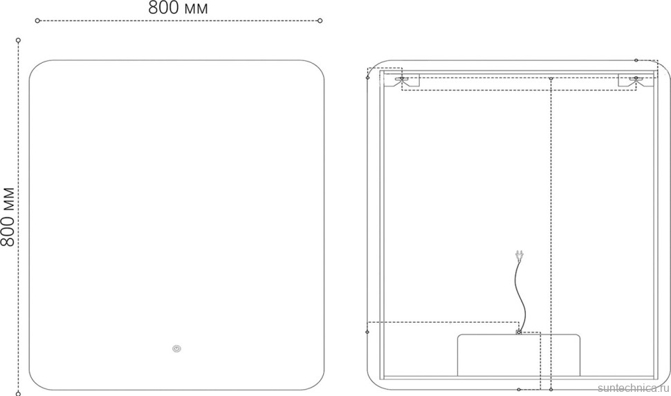 Мебель для ванной комнаты Grossman Виста 80 напольная, 2 ящика, белый глянец