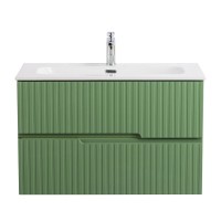 Мебель для ванной комнаты Cezares Duet 80 фисташковый софт, раковина Cezares CZR-8073-80