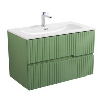 Мебель для ванной комнаты Cezares Duet 80 фисташковый софт, раковина Cezares CZR-8073-80