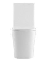 Унитаз-компакт напольный AZARIO Terra AZ-6003-A безободковый, с микролифтом, глянцевый белый