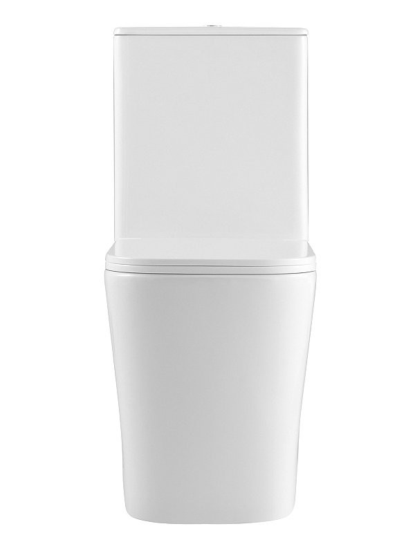 Унитаз-компакт напольный AZARIO Terra AZ-6003-A безободковый, с микролифтом, глянцевый белый