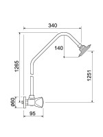 Душевая стойка РМС SL80 003-9