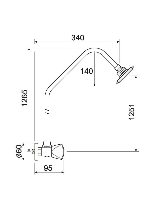 Душевая стойка РМС SL80 003-9