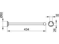 Полотенцедержатель Keuco Astor 02117 Полотенцедержатель Keuco Astor 02117