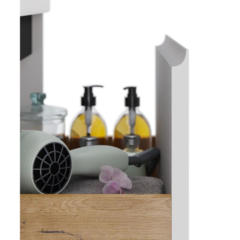 Тумба с раковиной Dreja Luxury 55 подвесная, матовая белая