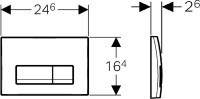 Кнопка смыва Geberit Delta 50 115.119.21.1 хром