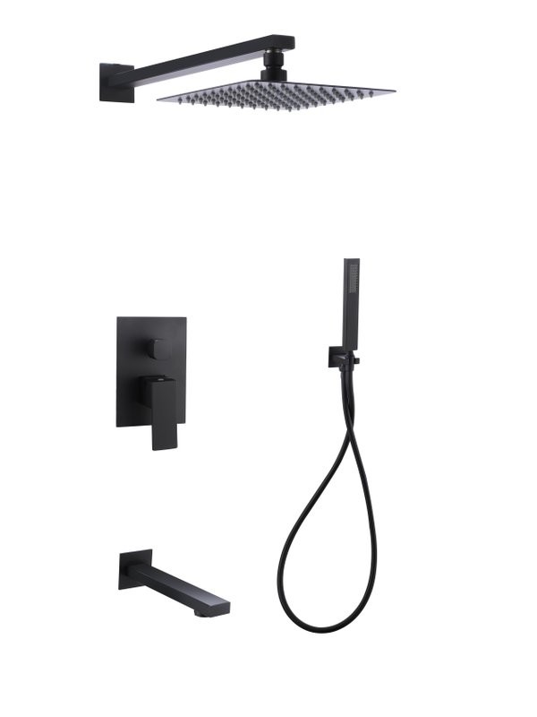 Душевой комплект РМС Sus129 SUS129BL-2S черный