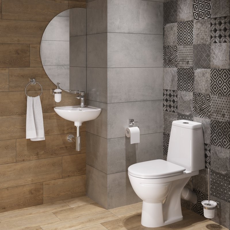 Унитаз-компакт напольный Sanita Марс комфорт глянцевый белый