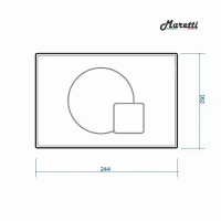 Комплект Maretti 3 в 1: унитаз UM10PBM76-844, инсталляция AC11P5211, кнопка AC12EL-015