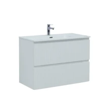 Тумба с раковиной Aquanet Джейн (Flat) 90 подвесная, белая матовая