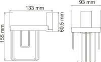 Держатель освежителя воздуха Wasserkraft Lopau K-6045