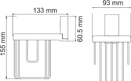 Держатель освежителя воздуха Wasserkraft Lopau K-6045