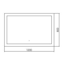 Зеркало Abber See AG6107SXL-1.2 120х80 см, с подсветкой