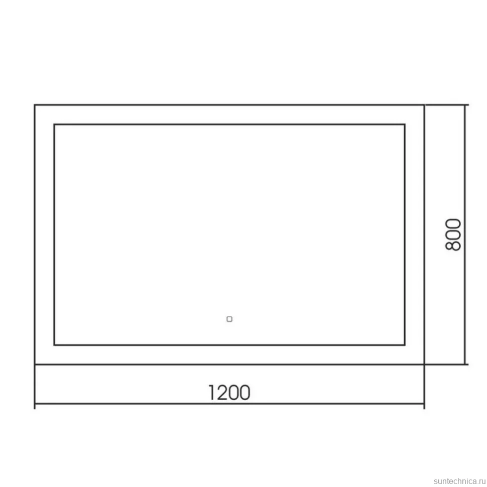 Зеркало Abber See AG6107SXL-1.2 120х80 см, с подсветкой