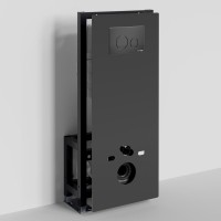 Система инсталляции для унитазов Wasserkraft Glan 66TLT.010.ME.BL.MB02 с кнопкой смыва матовой черной