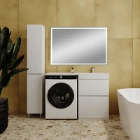 Мебель для ванной комнаты Style Line Даллас 120 R Люкс Plus напольная, белая, зеркало DIWO Дмитров