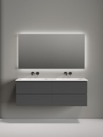 Мебель для ванной комнаты Sancos Folk 140 подвесная, grey soft, раковина CN7022wx