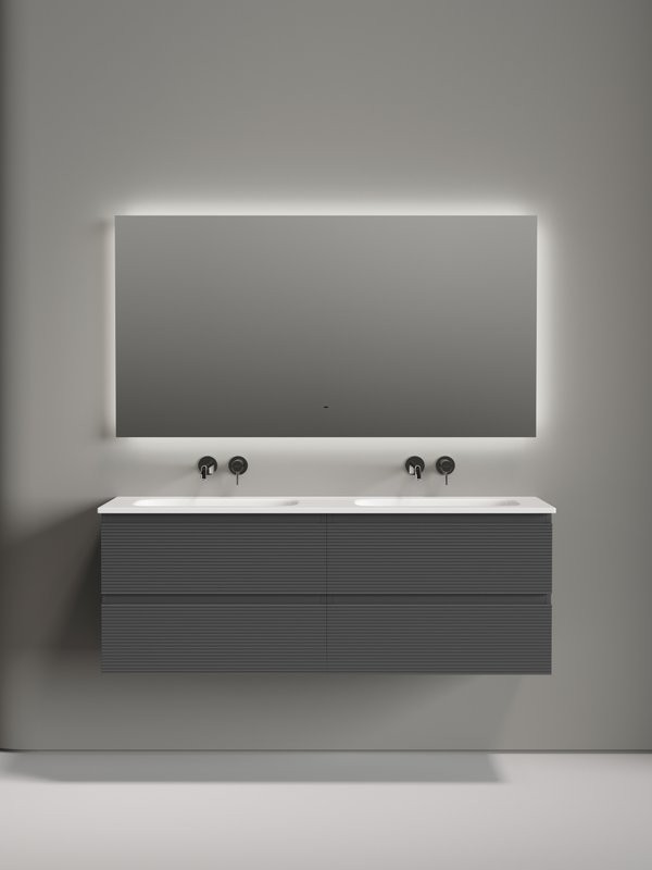 Мебель для ванной комнаты Sancos Folk 140 подвесная, grey soft, раковина CN7022wx