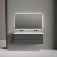 Мебель для ванной комнаты Sancos Folk 140 подвесная, grey soft, раковина CN7022wx