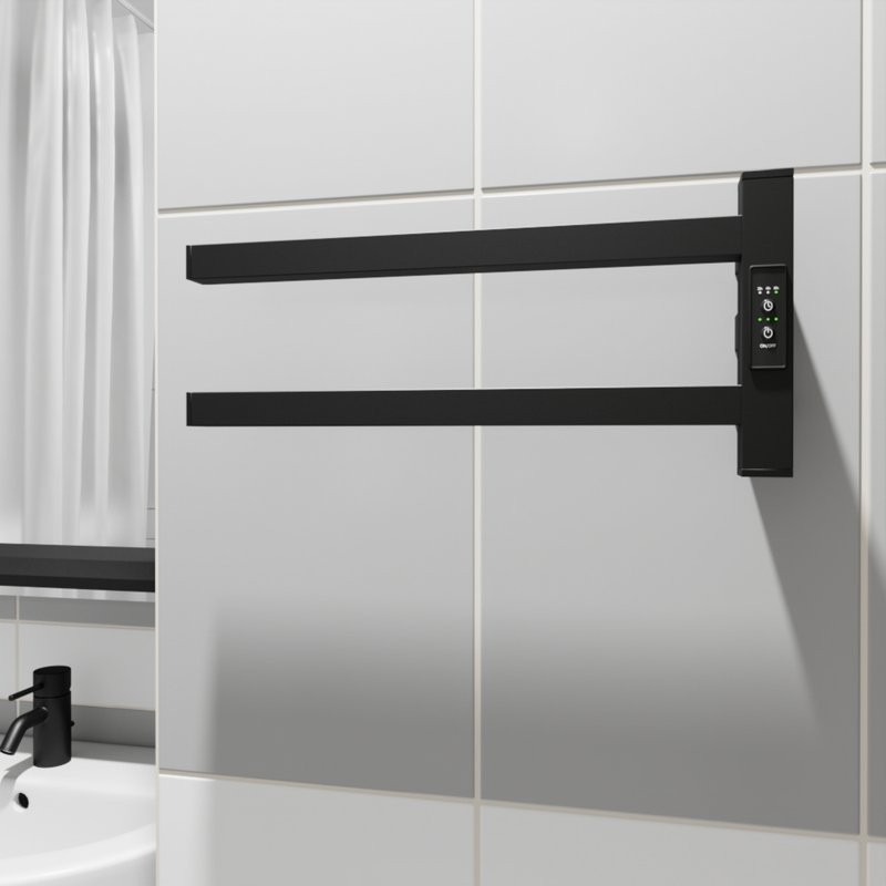 Полотенцесушитель электрический Маргроид Cook 1840-1081-9005R 19.5х40.5 R, черный матовый