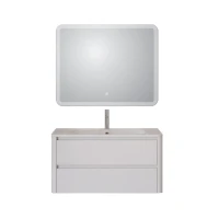 Тумба с раковиной Cezares Relax 100 bianco lucido, раковина Cezares CZR-1000/480-LV-MR-NV