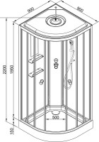 Душевая кабина DTO EM 1590GM