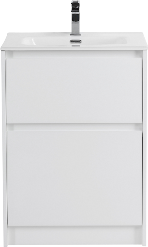 Мебель для ванной комнаты BelBagno Kraft 60 напольная, bianco opaco, раковина BB600ETL