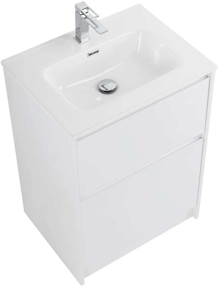 Мебель для ванной комнаты BelBagno Kraft 60 напольная, bianco opaco, раковина BB600ETL