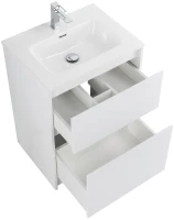 Мебель для ванной комнаты BelBagno Kraft 60 напольная, bianco opaco, раковина BB600ETL