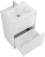 Мебель для ванной комнаты BelBagno Kraft 60 напольная, bianco opaco, раковина BB600ETL