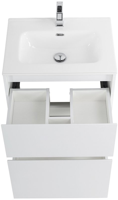 Мебель для ванной комнаты BelBagno Kraft 60 напольная, bianco opaco, раковина BB600ETL