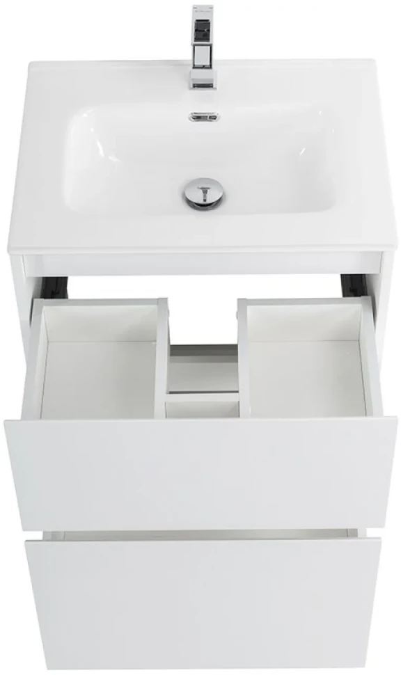 Мебель для ванной комнаты BelBagno Kraft 60 напольная, bianco opaco, раковина BB600ETL