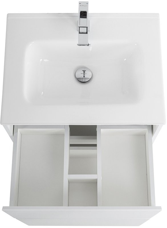 Мебель для ванной комнаты BelBagno Kraft 60 напольная, bianco opaco, раковина BB600ETL