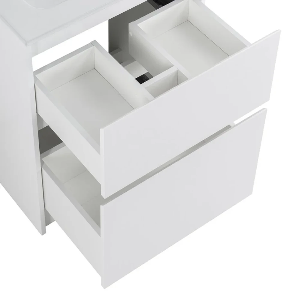 Мебель для ванной комнаты BelBagno Kraft 60 напольная, bianco opaco, раковина BB600ETL