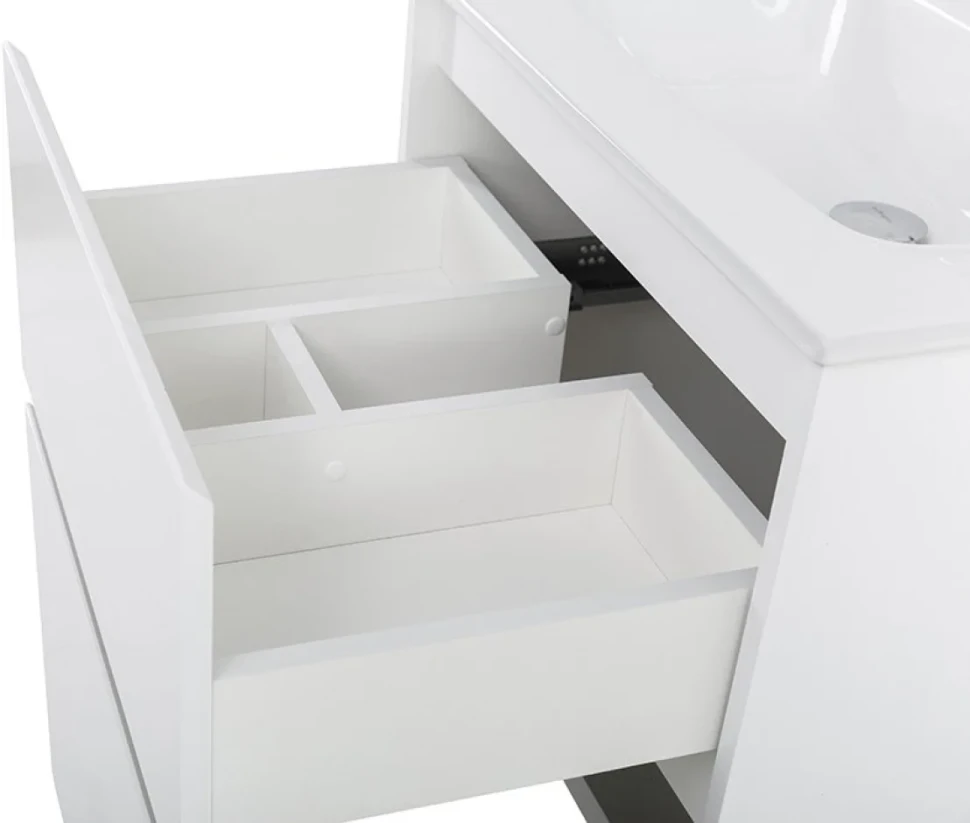 Мебель для ванной комнаты BelBagno Kraft 60 напольная, bianco opaco, раковина BB600ETL
